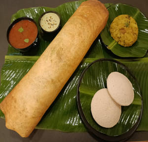 Masala Dosa + Idli (2 Pc)
