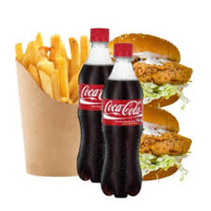 2 Chicken Surprise + 2 Fries + 2 Coke(250)ml