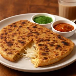Cheese gobi paratha