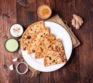 Aloo Paratha + Ginger Tea