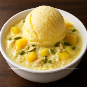 Ice cream pineapple rabdi mix