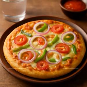 8" Medium Spicy Veg Pizza