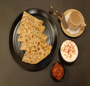 Aloo Paratha + Masala Tea