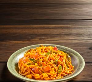 Veg Schezwan Spaghetti Pasta with Cheese