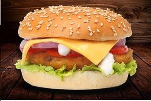 Cheesy Veg. Burger
