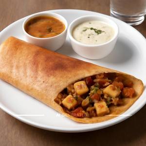 Paneer chilli dosa