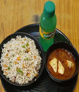 Veg Fried Rice With Chilly Paneer +free Cold Drinks Combo