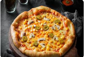 Mushroom Corn Pizza