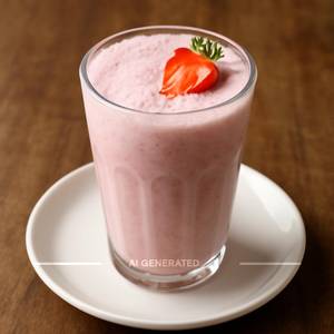 Strawberry Milkshake (Serves 1) Frothy Strawberry