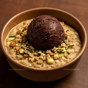 Ice cream chocolate rabdi mix