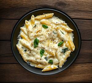 Veg Penne Alfredo (White Sauce)