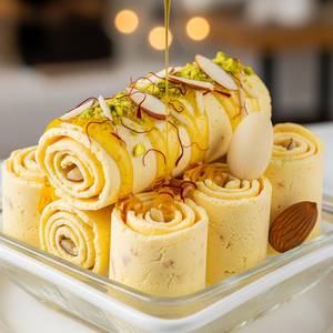 Kesar Badam Roll Ice Cream