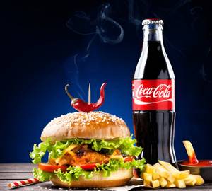 Combo (Peri Peri Veg Burger + French Fries + Coke)
