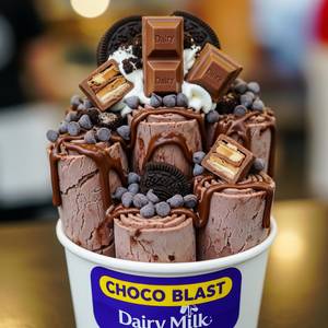 Choco Blast Dairy Milk Roll Ice Cream