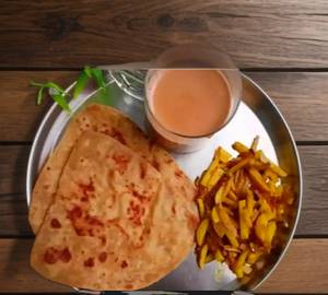 Paratha Bhujiya Thali