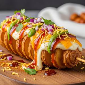 Cheese Chaat Masala Potato Twister