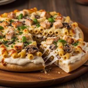 White Sauce Pasta Pizza