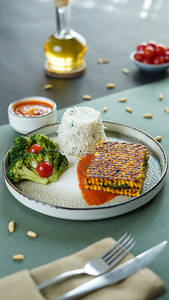 Pesto Stuffed Grilled Cottage Cheese Steak