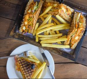 Grilled paneer tikka sandwich