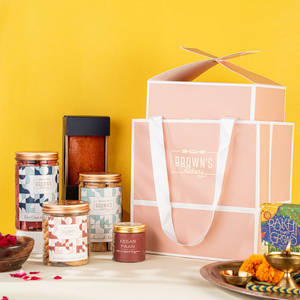 Rakhi Peach Bag Hamper
