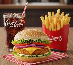 Combo (Tikka Paneer Burger + French Fries + Coke)