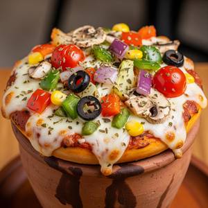 Mixed Veg Kulhad Pizza