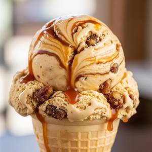 Butterscotch Roll Ice Cream