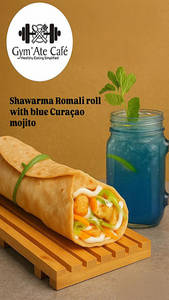 Shawarma Romali Roll & Blue Curacao Mojito