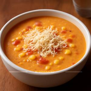 Cheese corn tomato