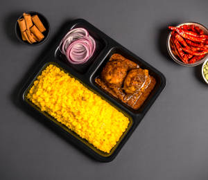 Basanti Pulao Egg Kosha Combo