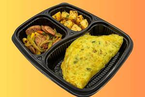 Omelette + Sausage + Diced Potato
