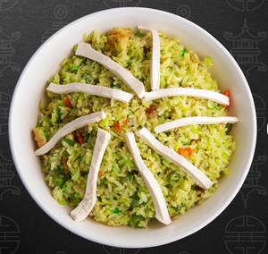 Chicken  Lee Fu/green Onion Rice