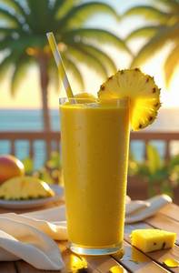 Pineapple juice lassi