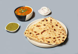 Plain Paratha ( 2 Pcs) + Sabji