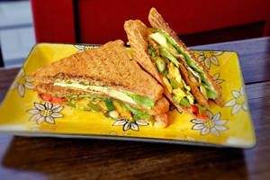 Vegetable Club Sandwich
