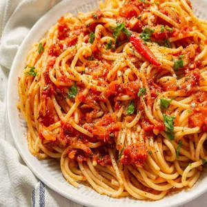 Prawns Spaghetti Arrabbiata