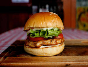 Peri Peri Chicken Tikka Burger