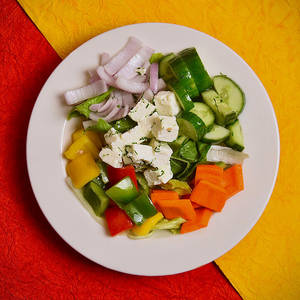 Roasted Veg & Cottage Cheese Salad