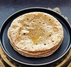Tawa Phulka Roti With Butter