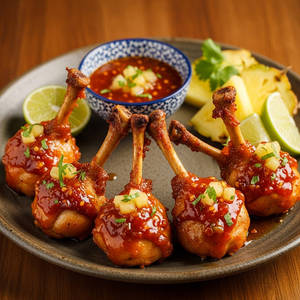 Zesty Pineapple Chicken Lollipop 5 Pcs