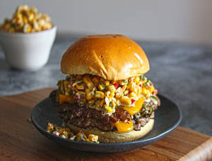 Cheesy Corn Burger