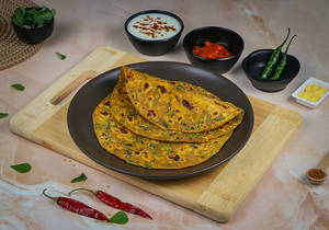 2 Whole Wheat Methi Paratha