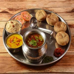 Dal baati with ghee