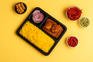 Basanti Pulao Egg Kosha Combo