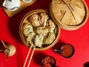 Three Flavours Veg Dimsums(9 Pcs)