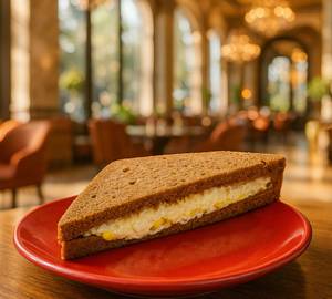 Mustard Chicken Corn Brown Sandwich