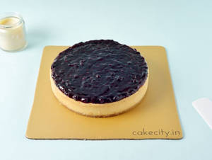 Sugarfree Blueberry Baked Cheesecake 1/2kg (Eggless)