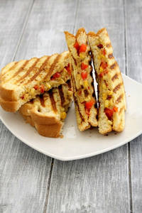 Grilled Chilli Cheese Sandwich