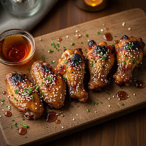 Honey Glazed Chicken Wings 5 Pcs