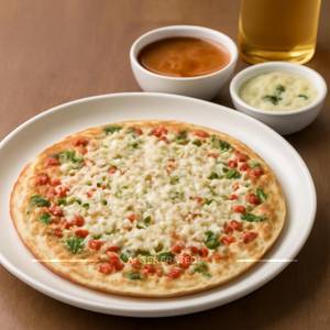 Veg cheese uttapam (oil)